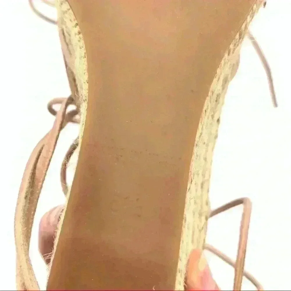 Ralph Lauren Purple Collection sandals 8.5 pink Italian leather Espadrilles